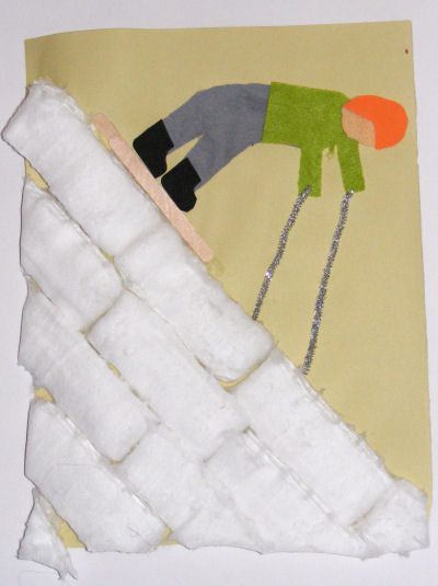 skiing-collage-craft
