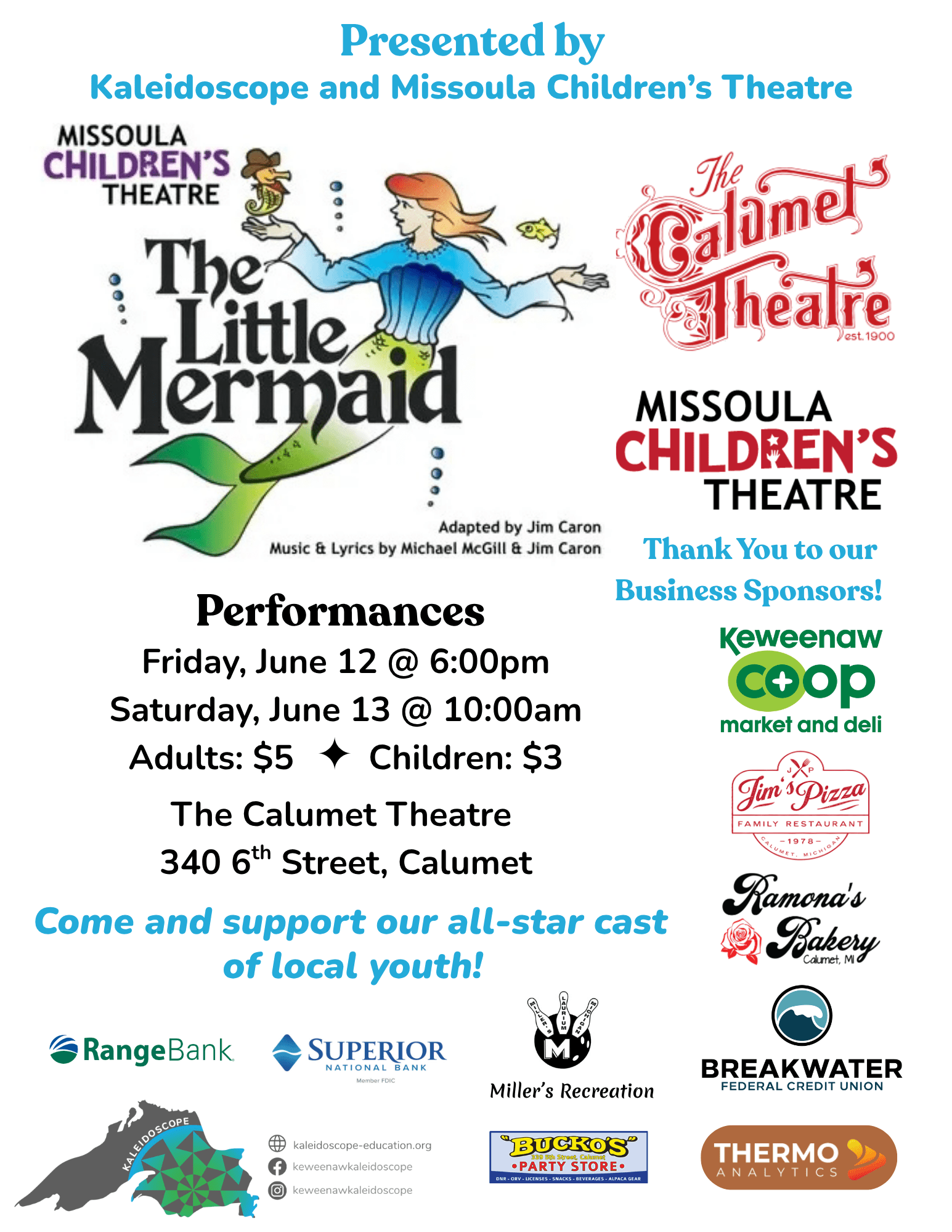 Drama Camp Performance Flyer 2026