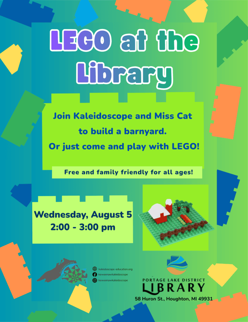 LEGO at the library August, 2026